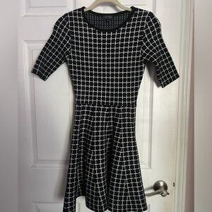 Topshop checkered dress